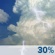 Saturday: Chance Showers And Thunderstorms